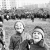 1989 год, перадвыбарчы мітынг БНФ у Мінску, у мікрараёне Паўднёвы Захад