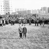 1989 год, перадвыбарчы мітынг БНФ у Мінску, у мікрараёне Паўднёвы Захад