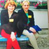 Тацяна Вардомская і Паліна Сцепаненка (Качаткова) - выпускніцы Школы па правах чалавека, Варшава, чэрвень 2001 год  