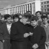 Мінск, Плошча Леніна, жнівень 1991 года. Аўтар фота: Уладзімір Кармілкін.